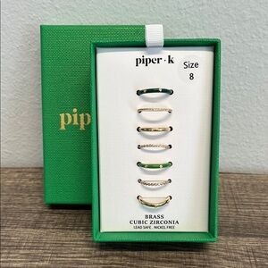 Piper K | Stackable Ring Set ~ Size 8 & Size 9